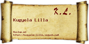Kugyela Lilla névjegykártya